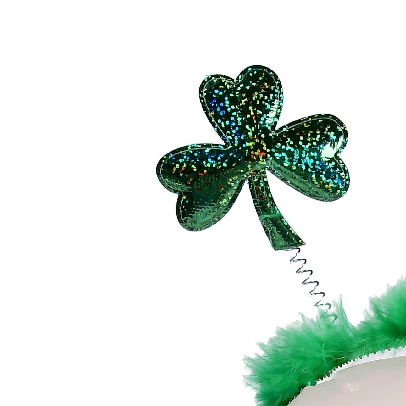 Irish Green Shamrock Dress Up Headband