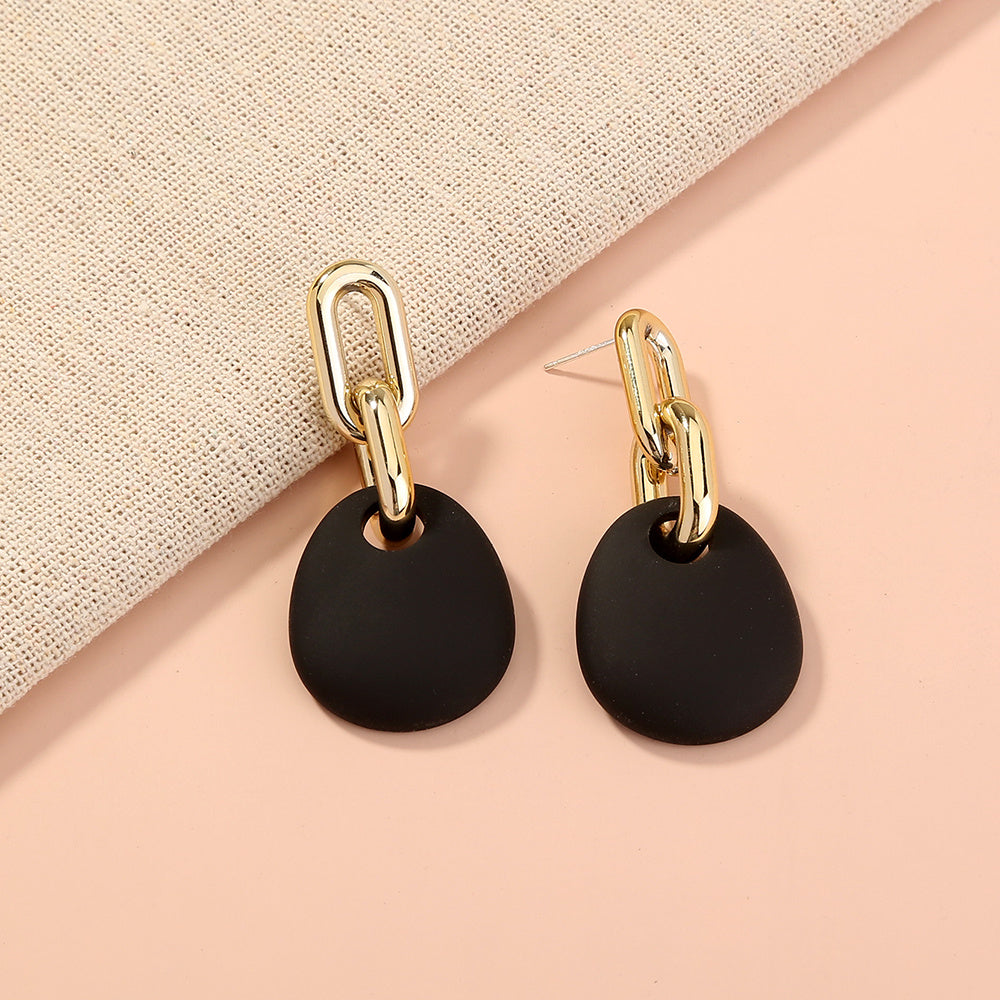 Black Resin Stud