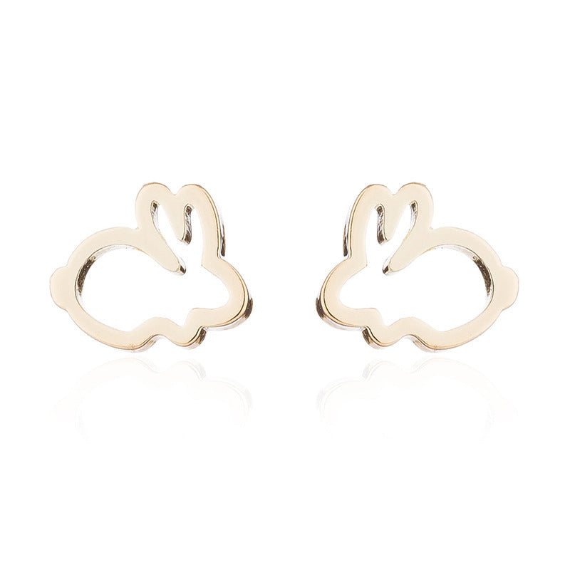 Cute hollow bunny earrings