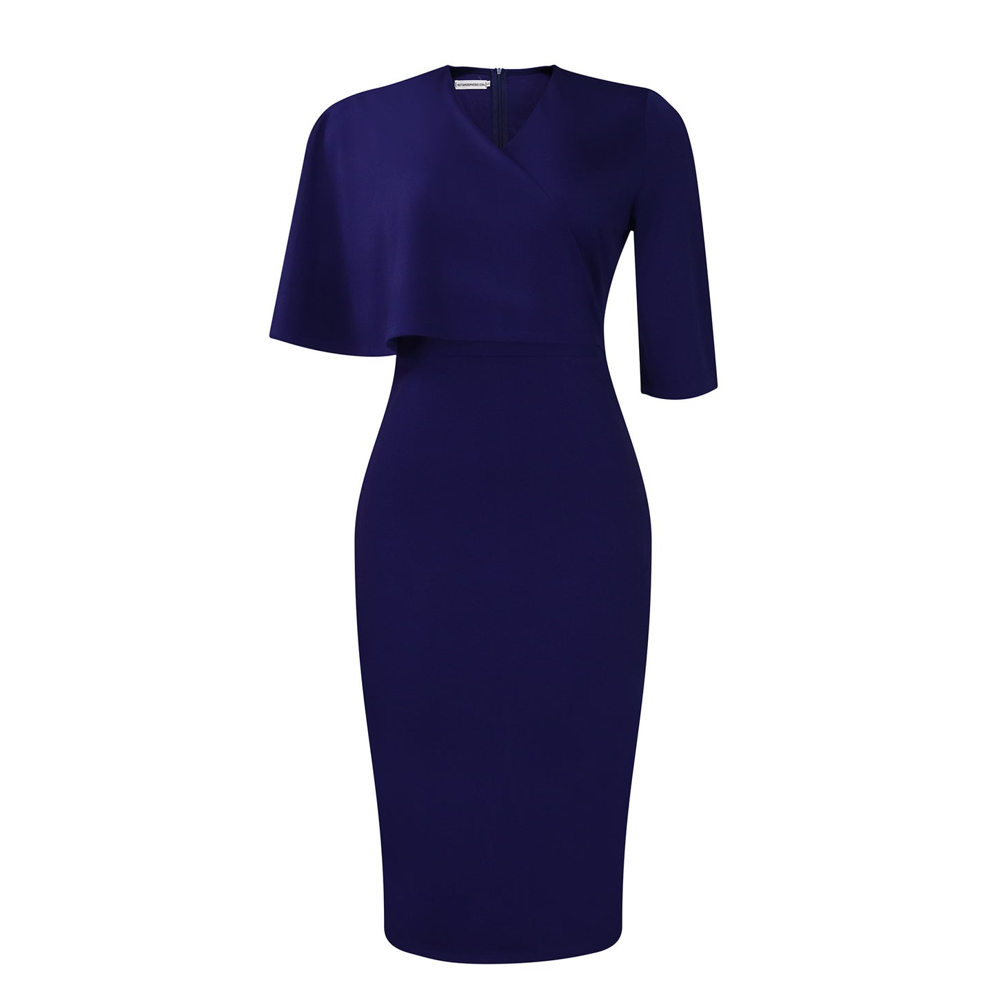 Solid Color Sheath Career Pencil Skirt Dress