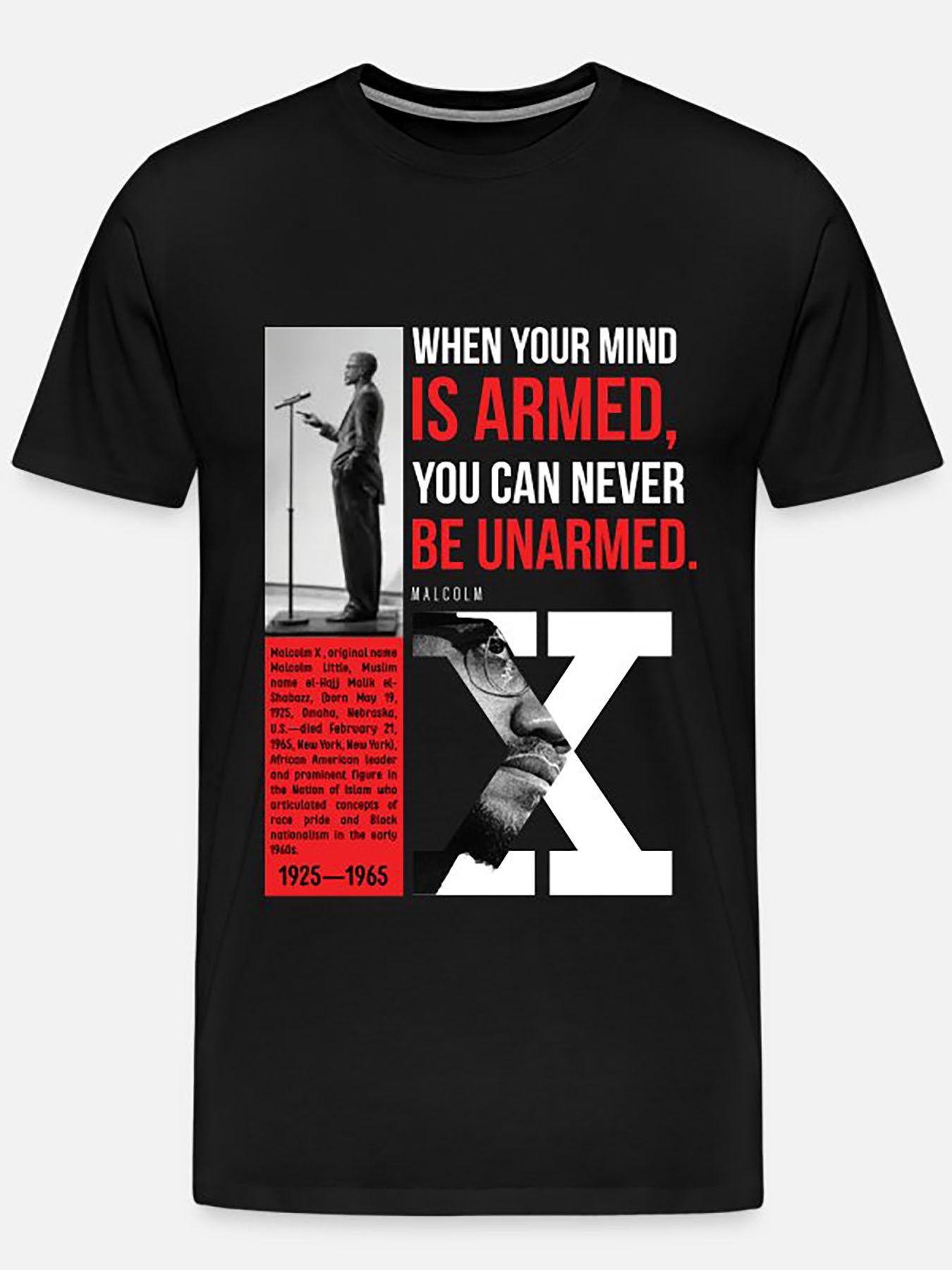 Malcolm X Quote - Unisex TShirt