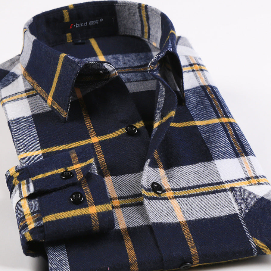 Casual flannel men's shirt