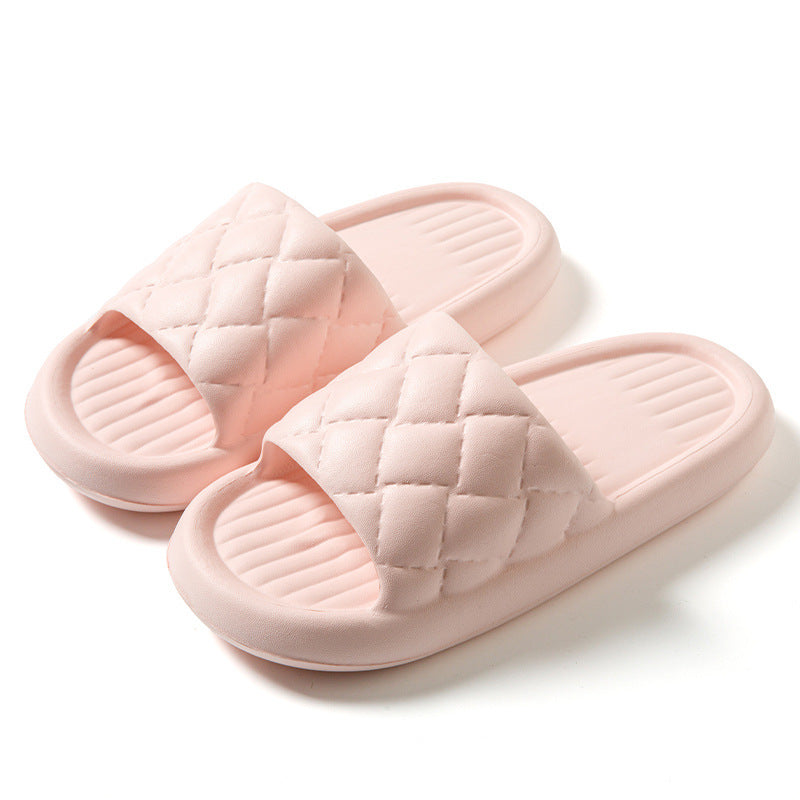 New Rhombus Home Slippers Non-slip