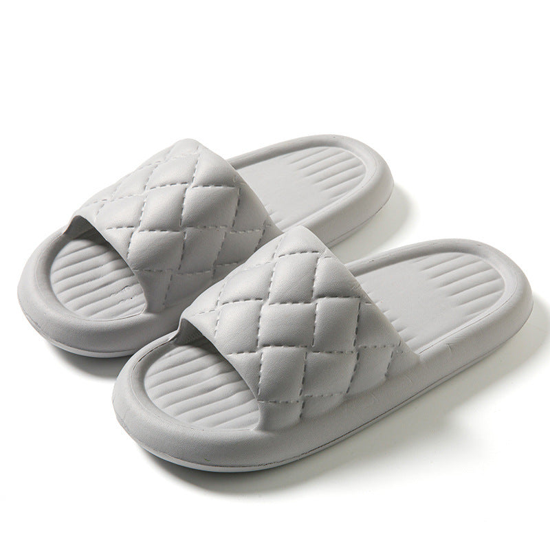 New Rhombus Home Slippers Non-slip