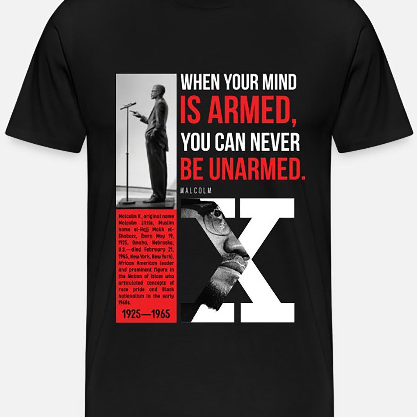 Malcolm X Quote - Unisex TShirt