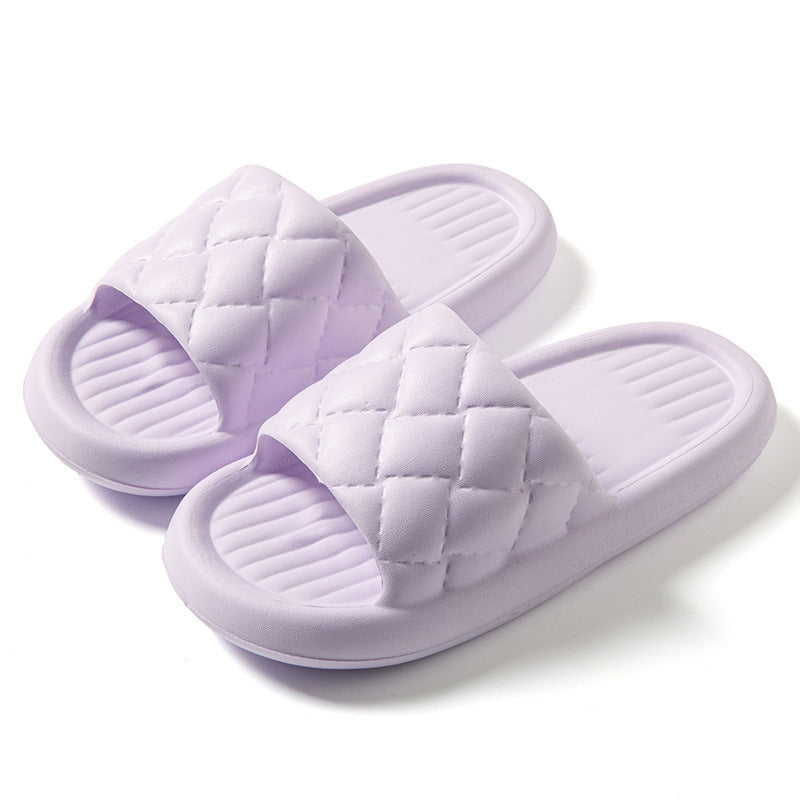 New Rhombus Home Slippers Non-slip