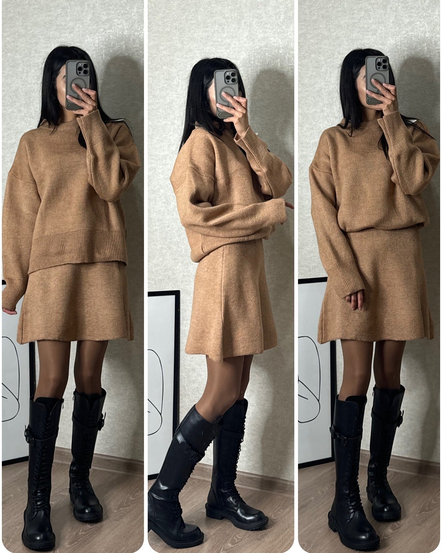 Sweater Skirt Sets For Women 2pc