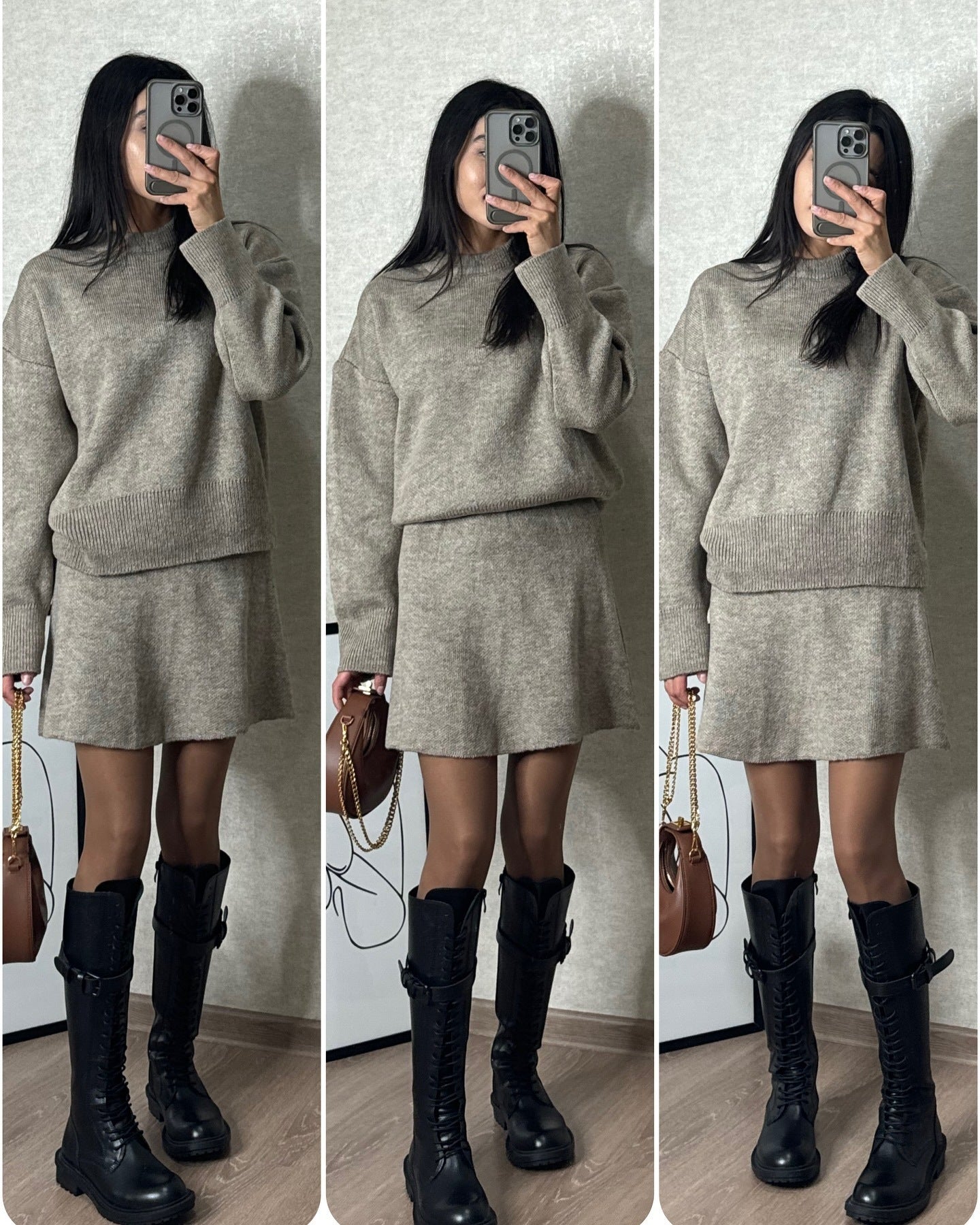 Sweater Skirt Sets For Women 2pc